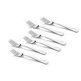 Hammer Dinner Fork Set - 6 Pcs - Silver